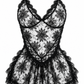 70s Black Lace French Maid Apron