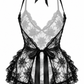 70s Black Lace French Maid Apron