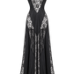 Dramatic full-length black Slip