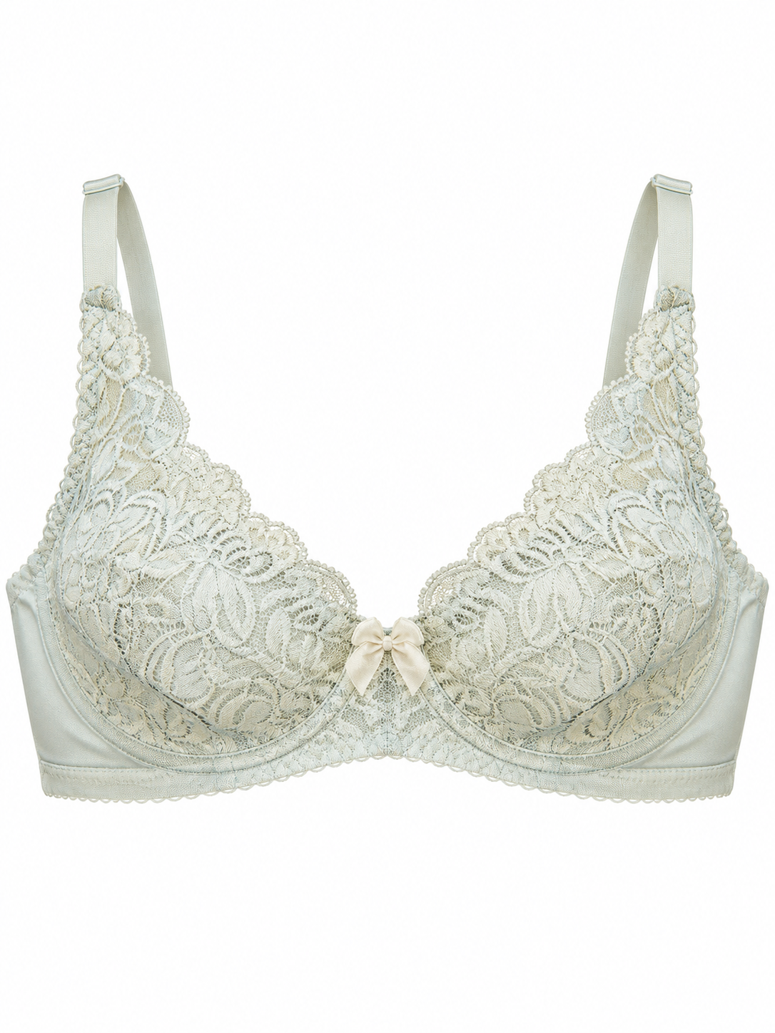 Vintage Mint Green Lace Bra