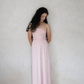 Vintage Hand-Dyed Pink Princess Maxi Dress