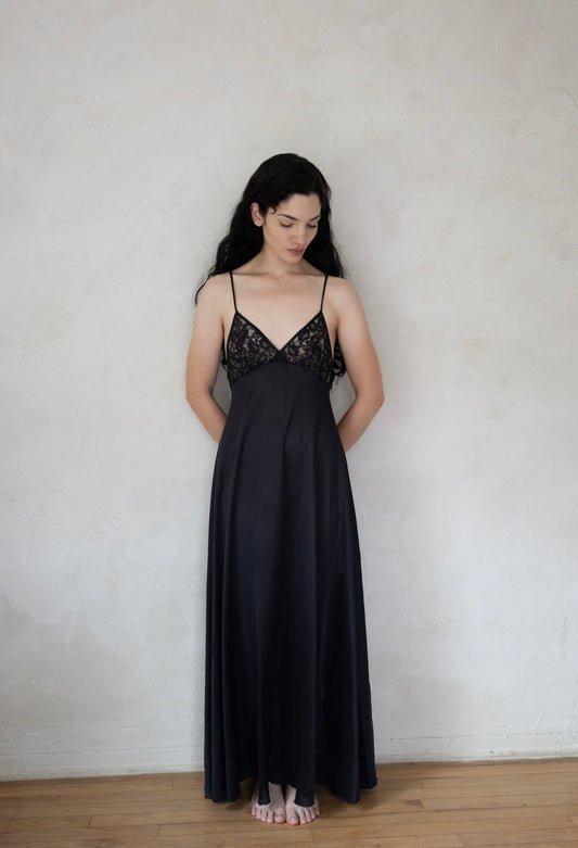 Vintage 1970s Maxi Slip Dress