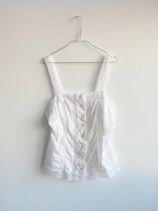 Vintage Ivory Lace Camisole